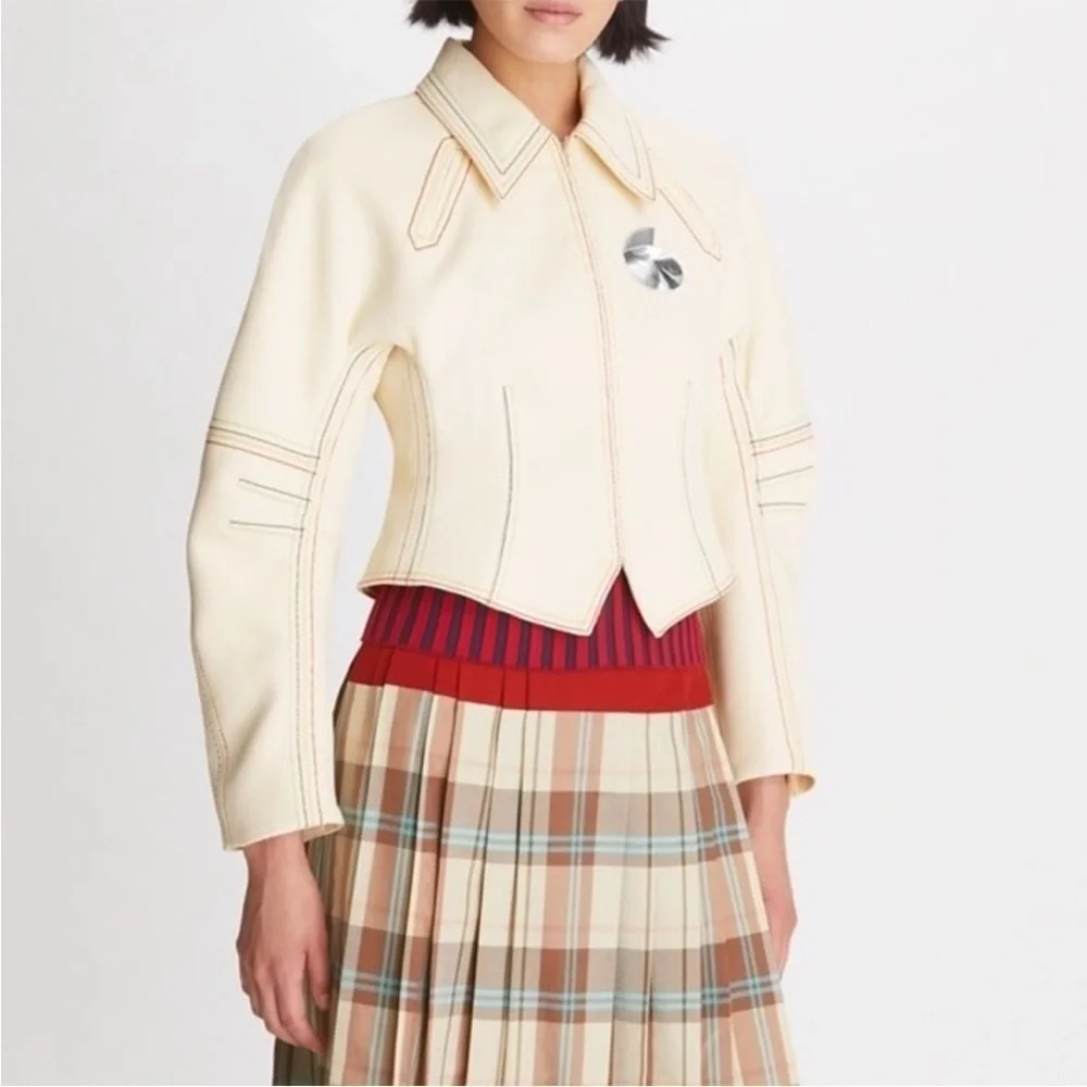 New Tory Burch Cotton Twill Jacket